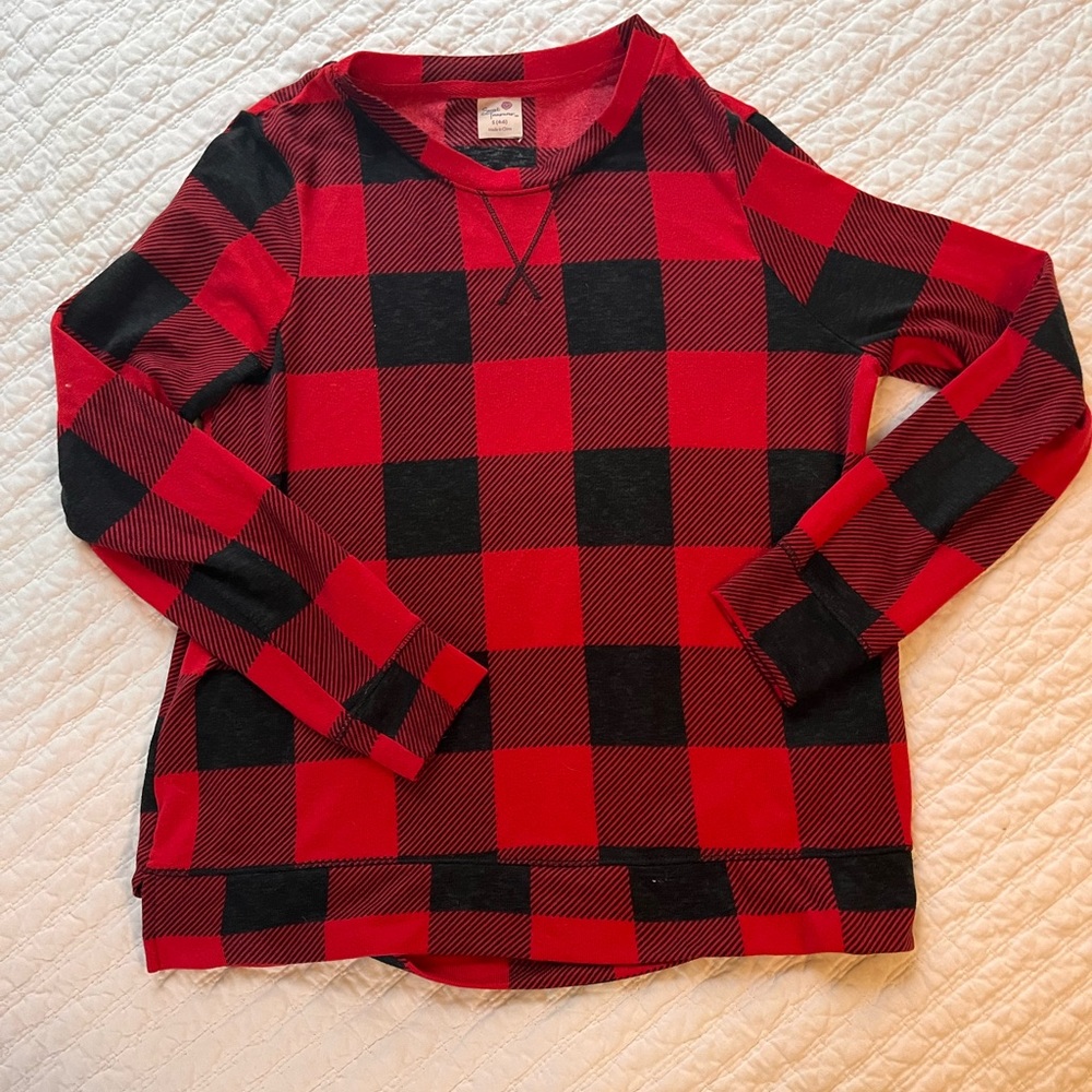 Checkerboard Pajamas Top